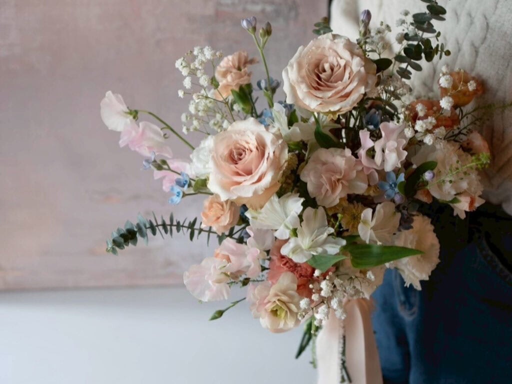 村家鮭女鮮花捧花