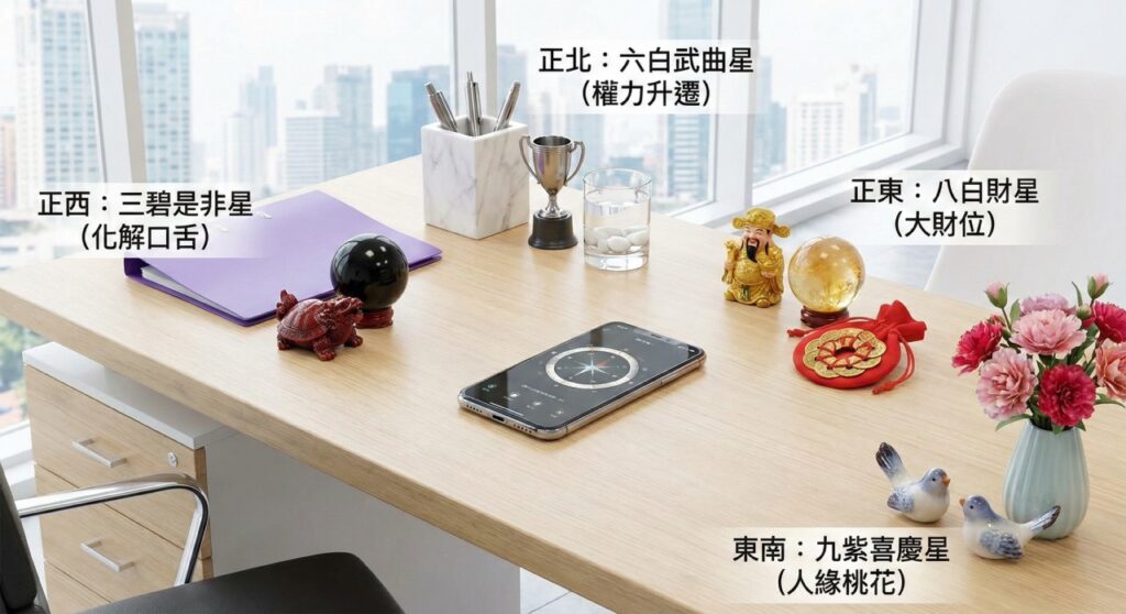 辦公室桌子風水搭配流年位置放置專屬的花禮